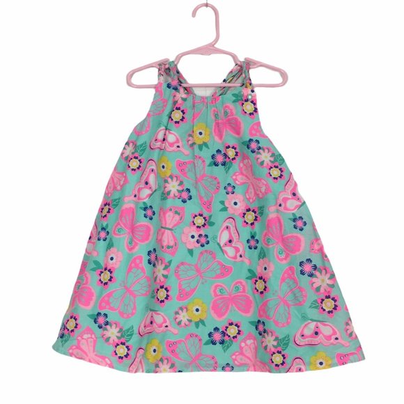 Sigrid Olsen Girls Butterfly Print Summer Dress - Picture 1 of 9